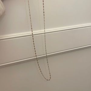 Gold small disc necklace